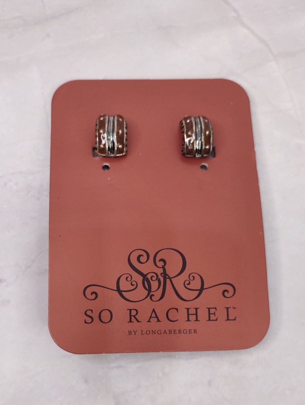 So Rachel By Longaberger Clip-On Hoop Earrings